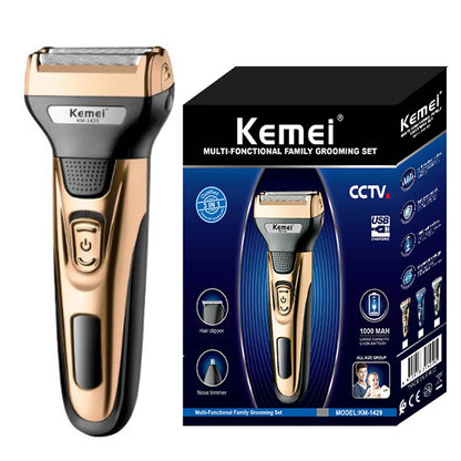Kemei 3 en 1 Kit de rasage pour Hommes