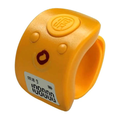 Mini numérique LCD électronique anneau de doigt compteur à main compteur de prière à 9 chiffres compteurs rechargeables Clicker cadeau