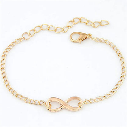 L117 Bracelet tendance avec 8 symboles de l'infini pour homme et femme, bijou tendance, cadeau idéal