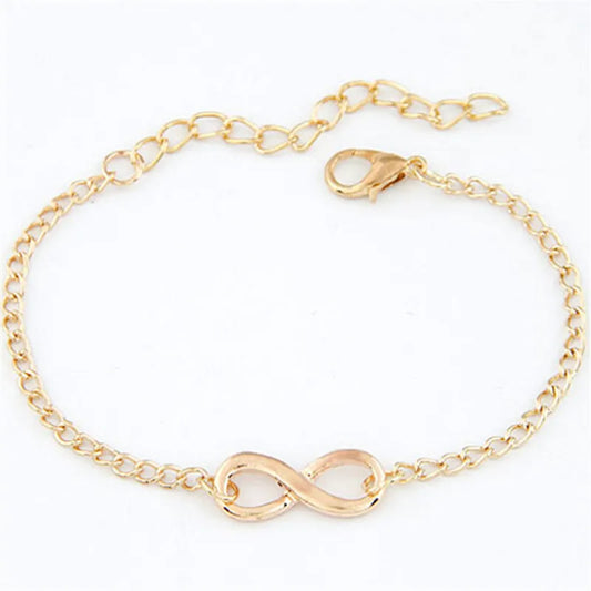 L117 Bracelet tendance avec 8 symboles de l'infini pour homme et femme, bijou tendance, cadeau idéal