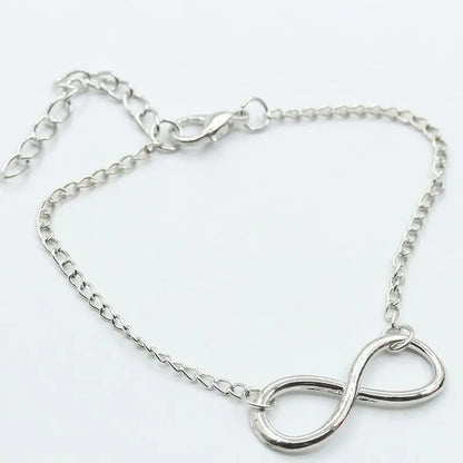 L117 Bracelet tendance avec 8 symboles de l'infini pour homme et femme, bijou tendance, cadeau idéal