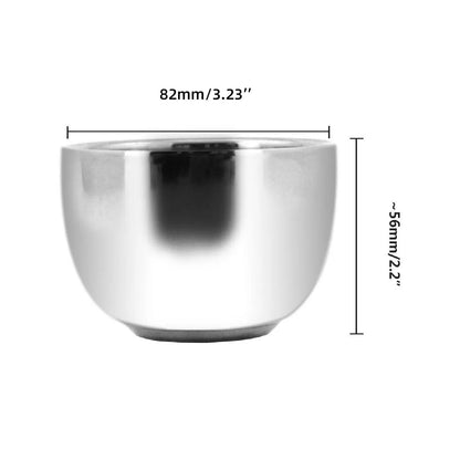 Ensemble de Rasage pour Homme  Brosse à raser en poils synthétiques • Poignée en bois élégante • Support + Bol en acier inoxydable