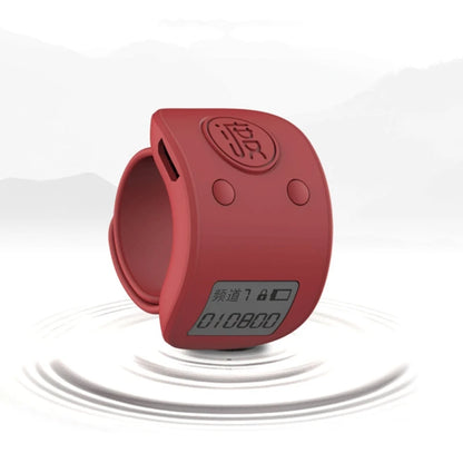 Mini numérique LCD électronique anneau de doigt compteur à main compteur de prière à 9 chiffres compteurs rechargeables Clicker cadeau
