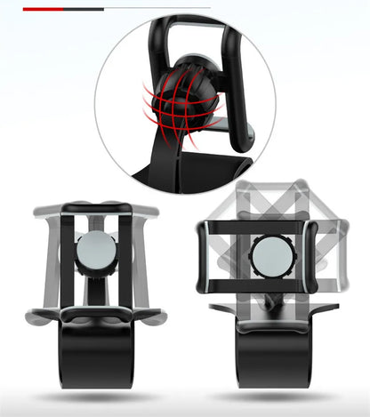 Support de téléphone de voiture rotatif 360 universels pour téléphone portable, tableau de bord de rack de voiture pour prise en main automatique