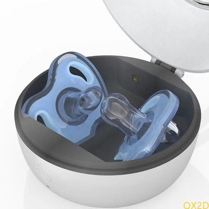QX2D Désinfectant de tétines portable efficace 4pcs Perles de lampe UVC 3 minutes à chaque fois Type C Rechargeable pour les tétines