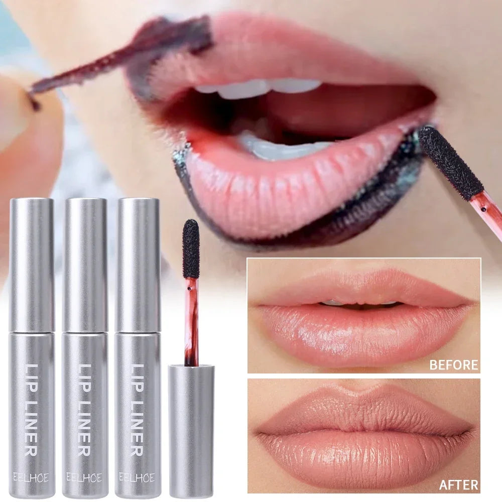 Crayon à lèvres imperméable Peel Off Tattoo Lipgloss Imperméable Longue durée Teinte pour les lèvres mates Contour brun Tear-off Lèvres Tache Cosmétique