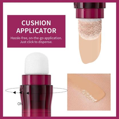 USHAS 12 couleurs tête d'éponge rotative fond de teint liquide anti-correcteur longue durée liquide n'enlève pas le maquillage correcteur imperméable