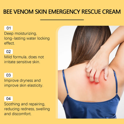 Crème de venin d'abeille Soulage les rougeurs, répare les dommages, renforce la peau, barrière cutanée, hydratant en profondeur, soins de la peau, crème pour le corps nourrissante
