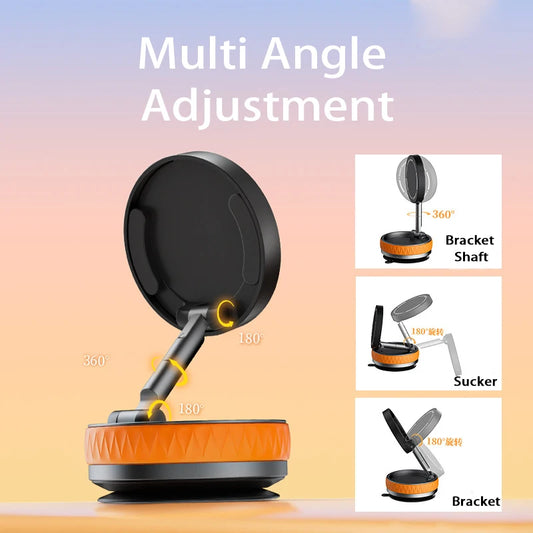 Support de téléphone magnétique universel à ventouse sous vide à 360° pour iPhone Xiaomi Support pliant Multi-Scenario Support d'appareil mobile