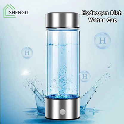 420ml bouteille d'eau riche en hydrogène portable rechargeable USB.