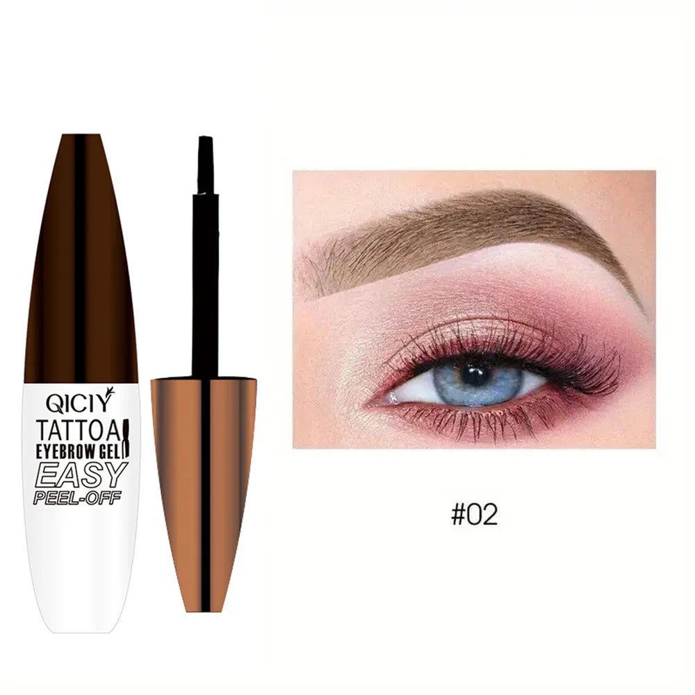 Tatouage d’une durée de 3 jours, types de crème de gel pour sourcils faciles à décoller, cosmétiques imperméables résistants à la transpiration, résistants à la transpiration, longue durée
