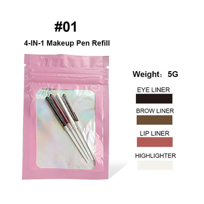 Crayon à sourcils 4 en 1, eye-liner, waterproof, longue tenue.