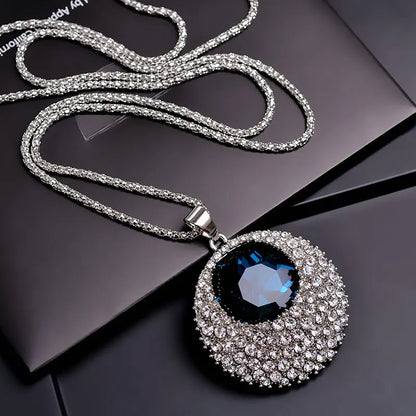 Collier Pendentif Fleur BYSPT – Couleur Argent & Imitation Perle