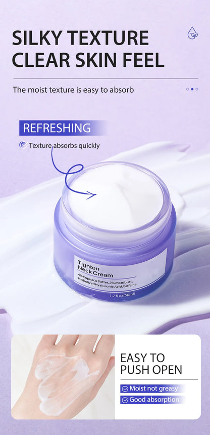 crème pour le cou éclaircit les ridules éclaircit raffermit la crème pour le cou éclaircissante crème hydratante