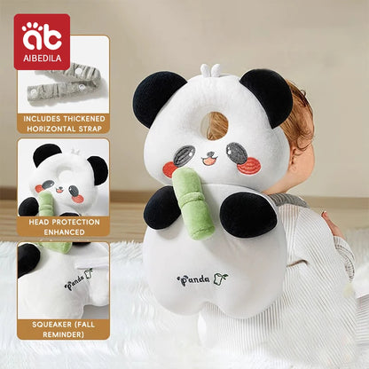 Baby Walkers Coussin de protection de la tête Animaux Coussin en peluche Sangles réglables Coussin de protection pour bébé.