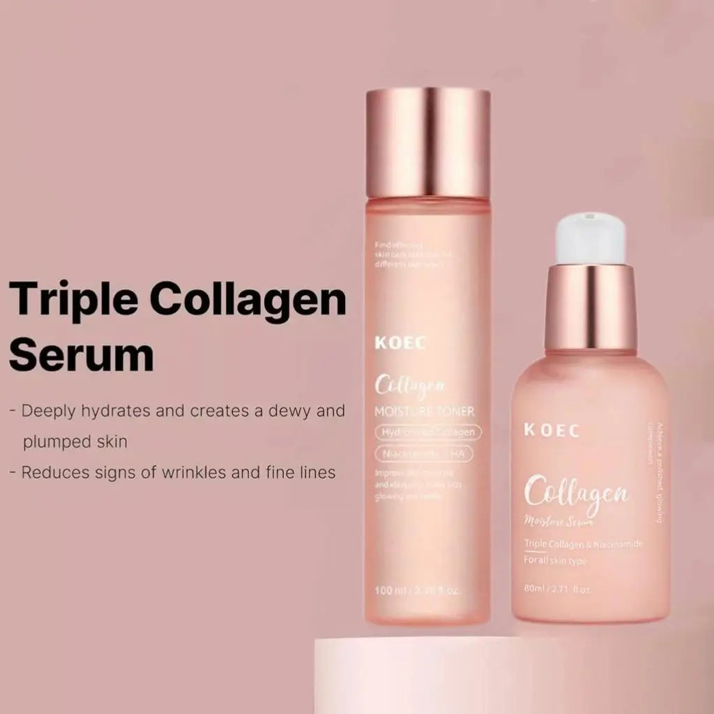 Pour Koec Brand Triple Collagen Niacinamide Sérum- Soins Coréens pour la Peau du Visage