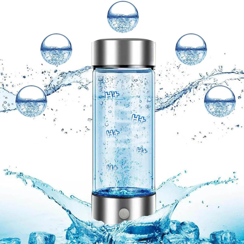420ml bouteille d'eau riche en hydrogène portable rechargeable USB.