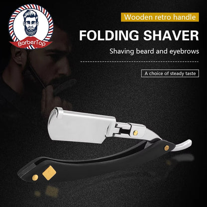Rasoir Manuel pour Hommes – Rasoir de Sécurité en Acier Inoxydable  Rasage précis, durable et élégant – Livré avec 10 lames de rechange