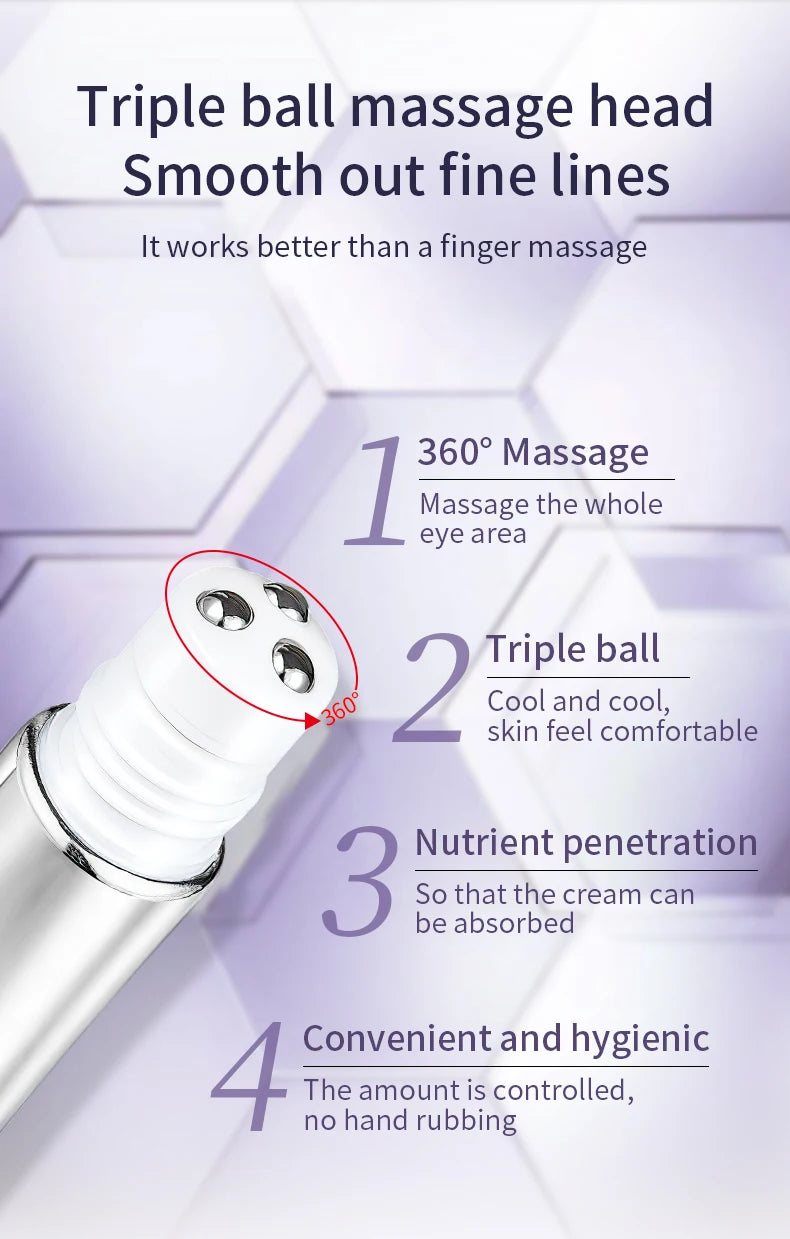 O'CHEAL – Crème Contour des Yeux avec Applicateur Roller Massant