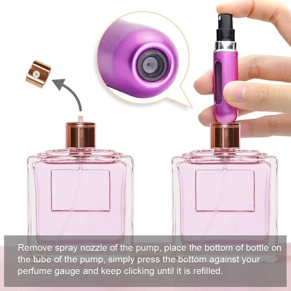 Atomiseur de parfum rechargeable de 5 ml, mini vaporisateur