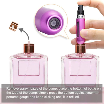 Atomiseur de parfum rechargeable de 5 ml, mini vaporisateur