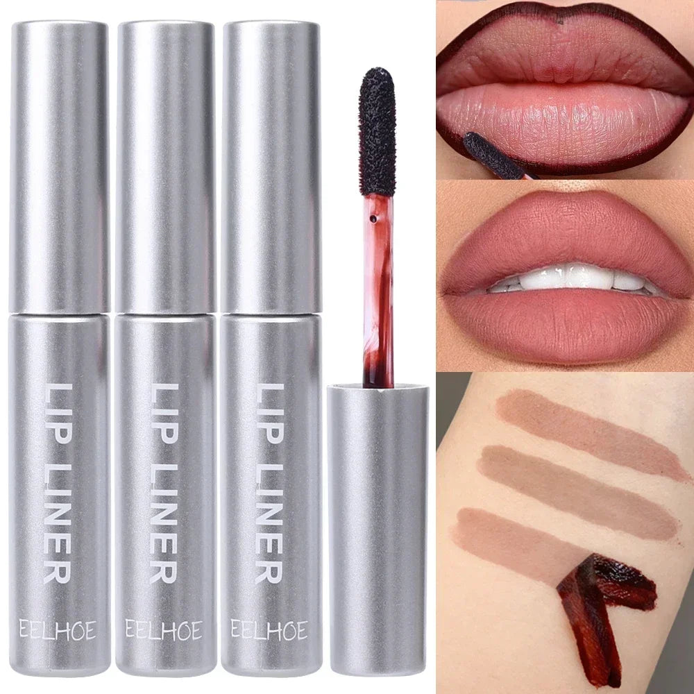 Crayon à lèvres imperméable Peel Off Tattoo Lipgloss Imperméable Longue durée Teinte pour les lèvres mates Contour brun Tear-off Lèvres Tache Cosmétique