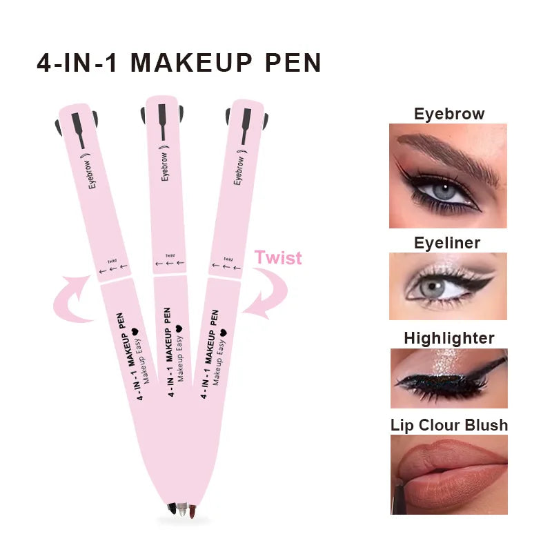 Crayon à sourcils 4 en 1, eye-liner, waterproof, longue tenue.