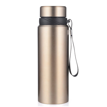 Bouteille thermos en acier inoxydable 1L, garde vos boissons chaudes ou froides – idéale pour eau, thé, café, avec flacon à vide performant.