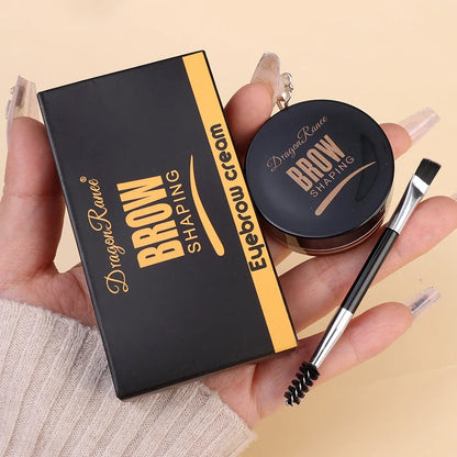 Crème pour sourcils noir brun mat 3D Teinte naturelle.