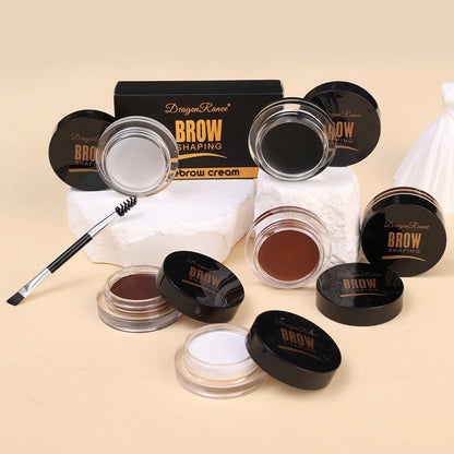 Crème pour sourcils noir brun mat 3D Teinte naturelle.