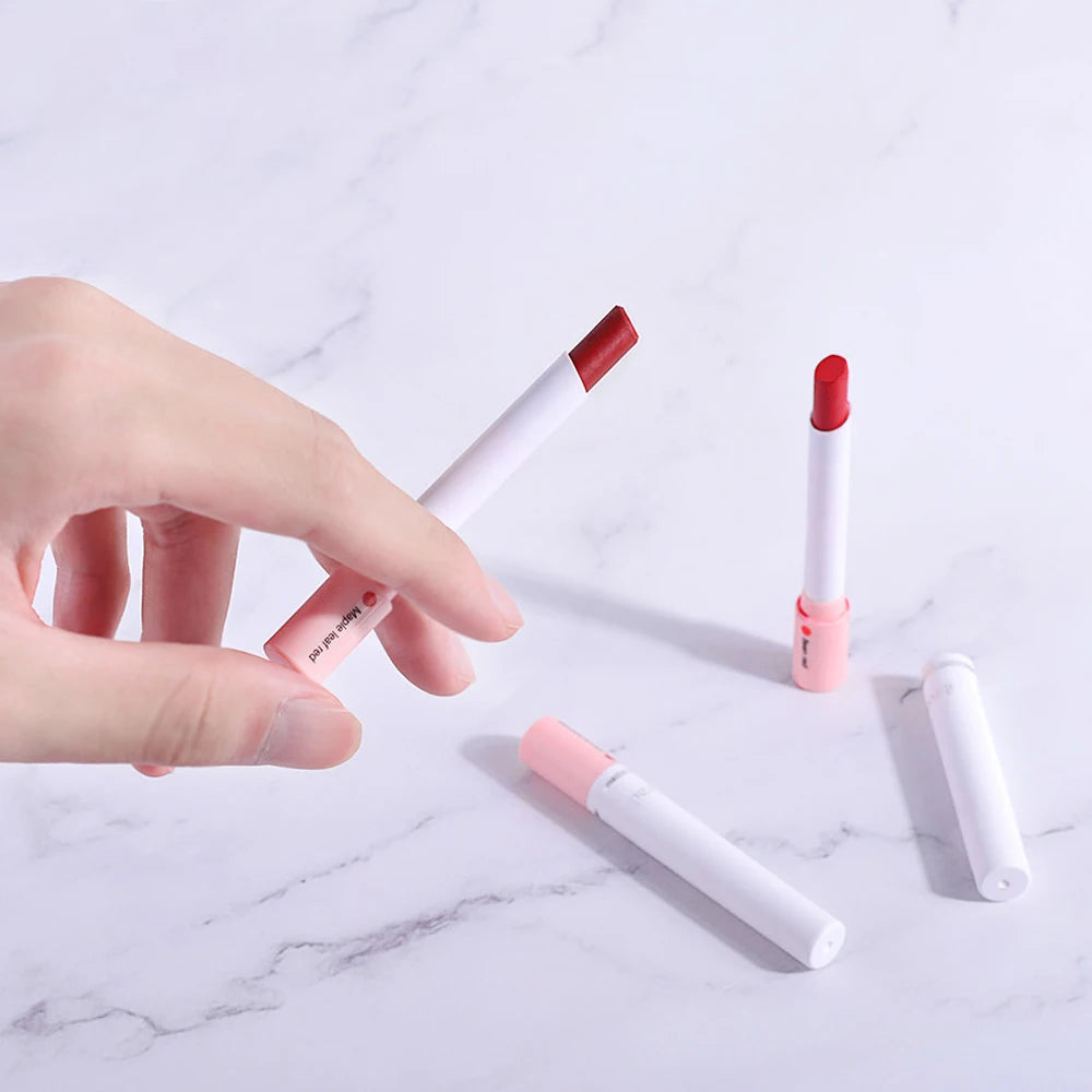 4 Couleurs  Rouge à lèvres Cosmétiques Ensemble de rouge à lèvres Lip Tint Lip Gloss Waterproof Maquillaje Matte Long Lasting Make Up Pomade Kits