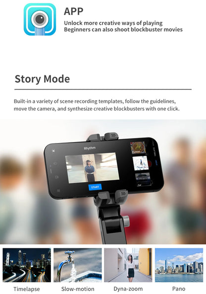 Selfie Stick Téléphone Cardan Stabilisateur Pour iPhone Android Action Caméra Trépied Téléphone Portable Cellule Mobile Smartphone Poignée Poignée Vidéo