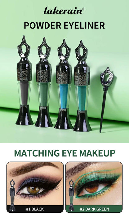 4Colors Etro Bottle Powder Eyeliner Mineral Powder Eye Liner Stick Imperméable Longue Durée Noir Kohl.