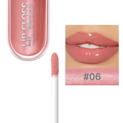 USHAS – Gloss à Lèvres Pailleté 12 Couleurs-Effet Diamant & Longue Tenue