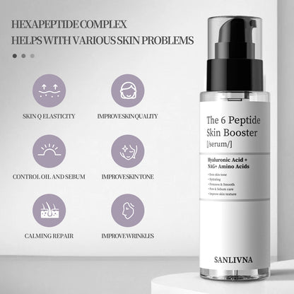 6 Peptide Essence L'ensemble de soins de la peau rafraîchissant.