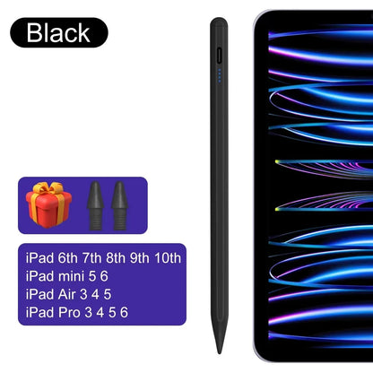 Pour iPad Pencil 10e génération Air 6 M2 Pro M4 Stylus avec inclinaison de la paume, pour iPad Pro 11 12.9 Air 4/5 7/8/9 mini 56 7 Tablette