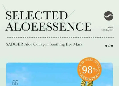 60pcs Aloe Vera Collagène Masque pour les yeux Anti-cernes Élimination des cernes Sacs pour les yeux Hydratant Rafermir Patchs pour les yeux Produits de soins de la peau des yeux