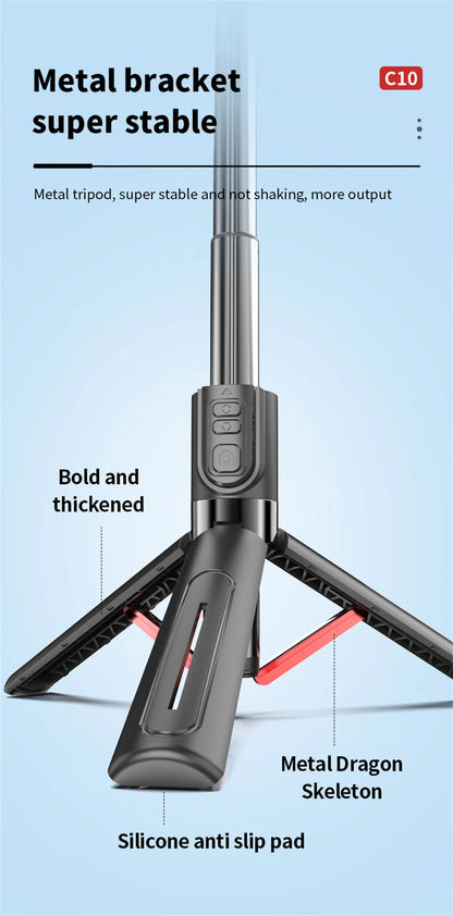 Stabilisateur d’intelligence 360 Rotation automatique Suivre le cardan, avec télécommande, selfie stabilisateur pour iPhone Android