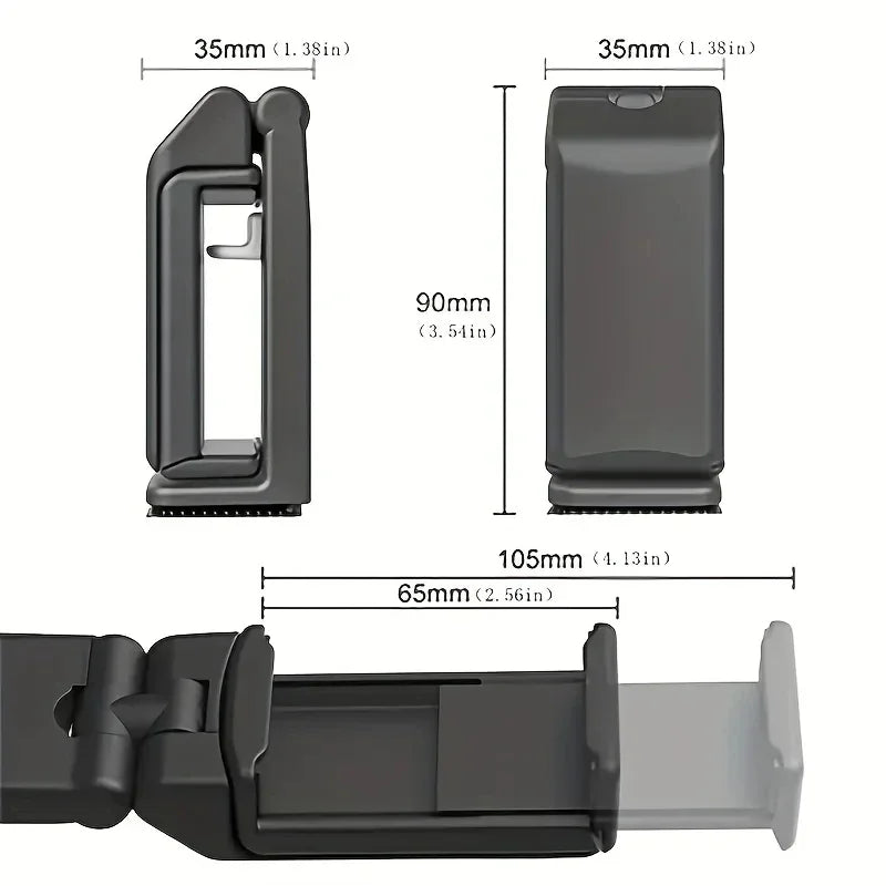 Support de téléphone d'avion universel de voyage rotatif 360 pour le clip de téléphone flexible mains libres pour IPhone/Android