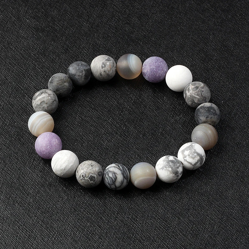 🌌 Bracelet Galaxie – 8 Planètes du Système Solaire & Étoile Gardienne