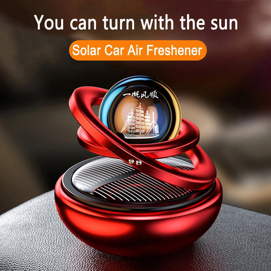 Désodorisant solaire de voiture Rotatif Aromathérapie Diffusion Accessoires Intérieur Durable Original Parfum Accessoires Hommes et Femmes