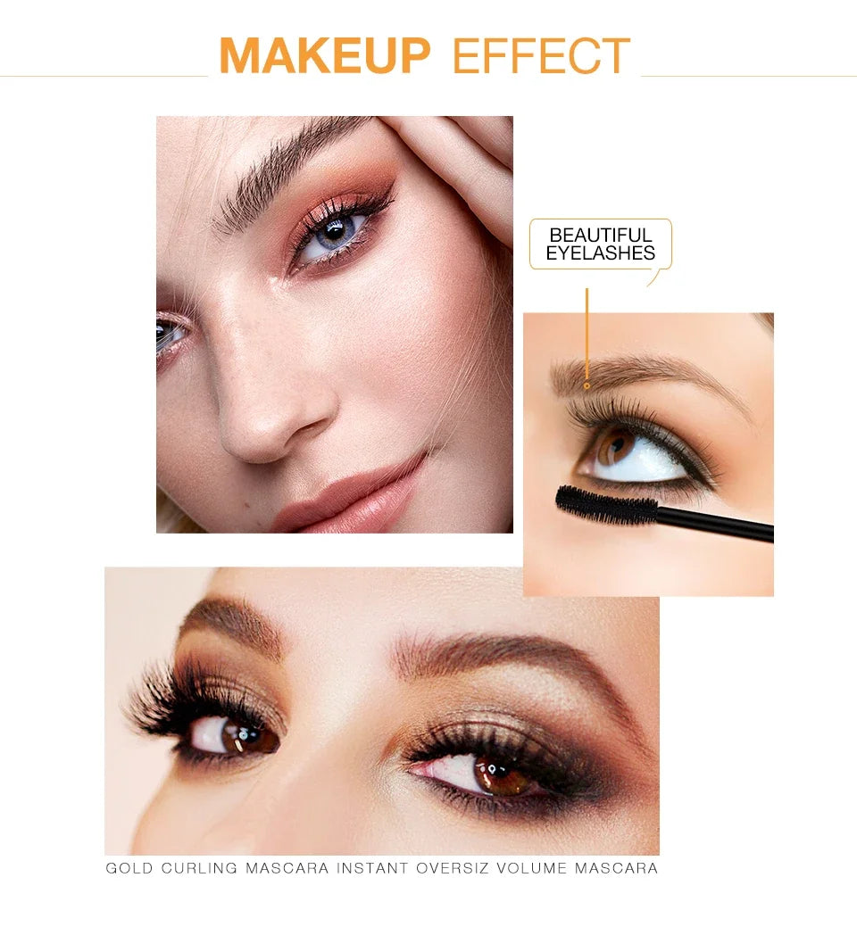 Mascara 3D Allongant Noir – Extension de Cils Effet Volume, Longueur et Définition