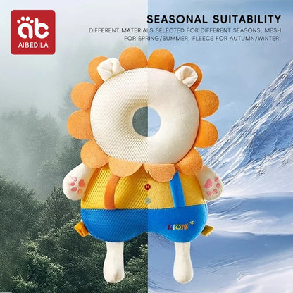 Baby Walkers Coussin de protection de la tête Animaux Coussin en peluche Sangles réglables Coussin de protection pour bébé.