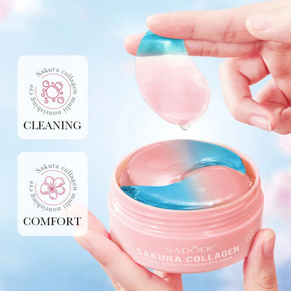 Masques pour les yeux au collagène Sakura - 60 pièces