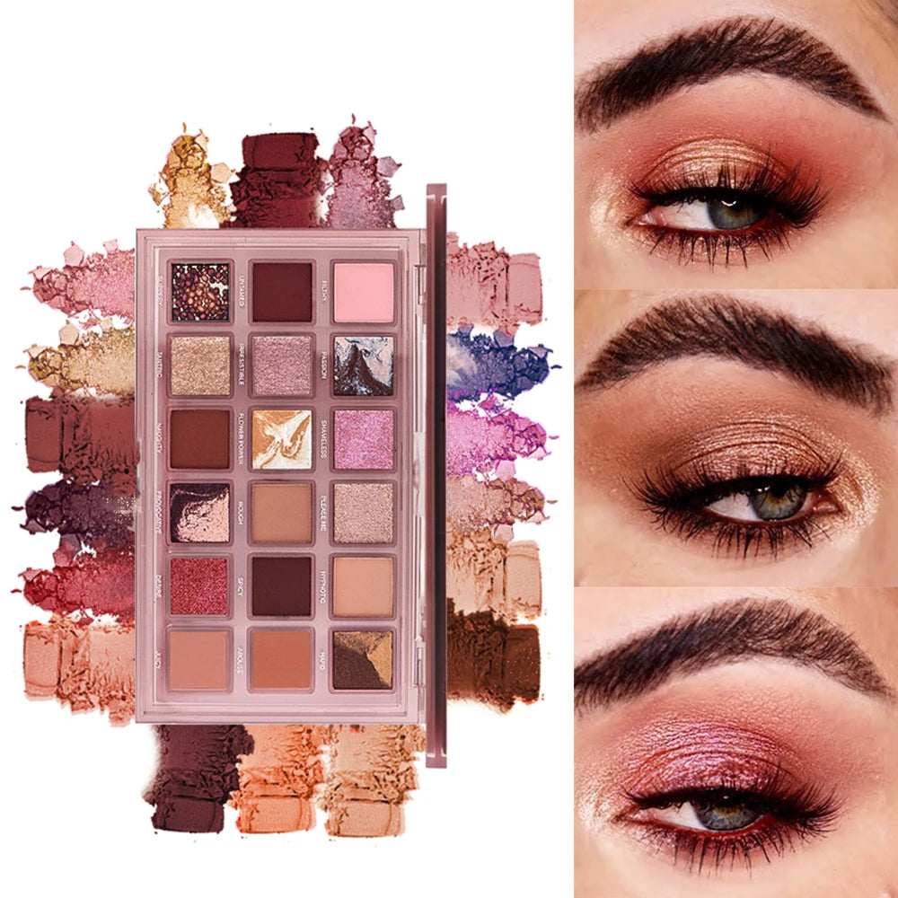 16 couleurs d’eye-liner nacré, color glitter imperméable à l’eau longue durée maquillage des yeux eye-liner sans taches