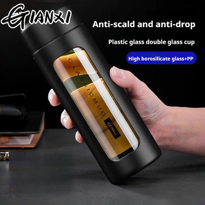 🍵 GIANXI Office – Tasse à Thé 380 ml avec Filtre Séparateur
Tasse Portable Résistante à Haute Température.