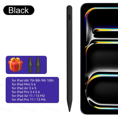 Pour iPad Pencil 10e génération Air 6 M2 Pro M4 Stylus avec inclinaison de la paume, pour iPad Pro 11 12.9 Air 4/5 7/8/9 mini 56 7 Tablette