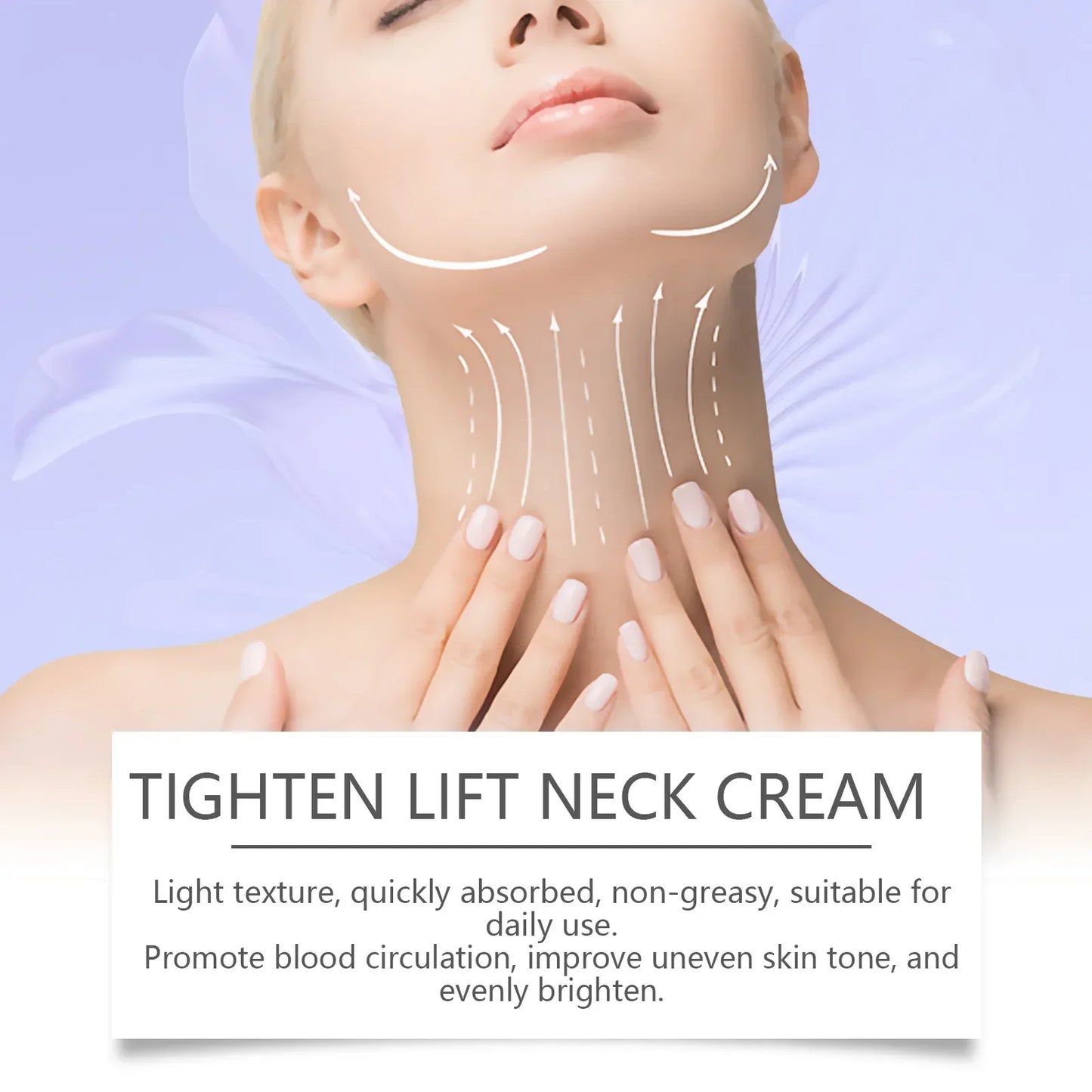 crème pour le cou éclaircit les ridules éclaircit raffermit la crème pour le cou éclaircissante crème hydratante