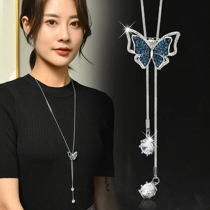 Collier Pendentif Fleur BYSPT – Couleur Argent & Imitation Perle