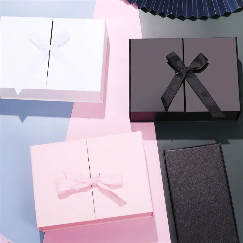 Coffret cadeau magnétique de luxe, coffret cadeau pliable, couvercle rabattable, cadeau st Valentin